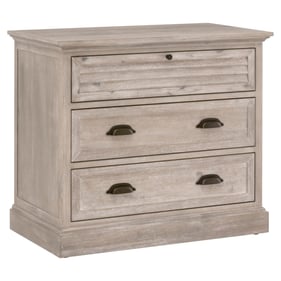 Essentials For Living Eden Natural Gray 3 Drawers Nightstand