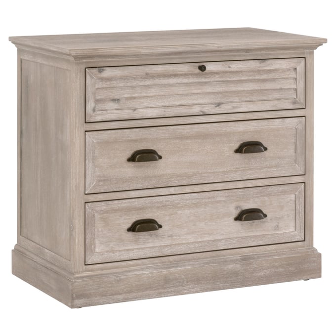 Essentials For Living Eden Natural Gray 3 Drawers Nightstand EFL-6054-NG