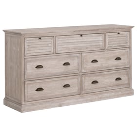 Essentials For Living Eden Natural Gray 7 Drawers Media Dresser