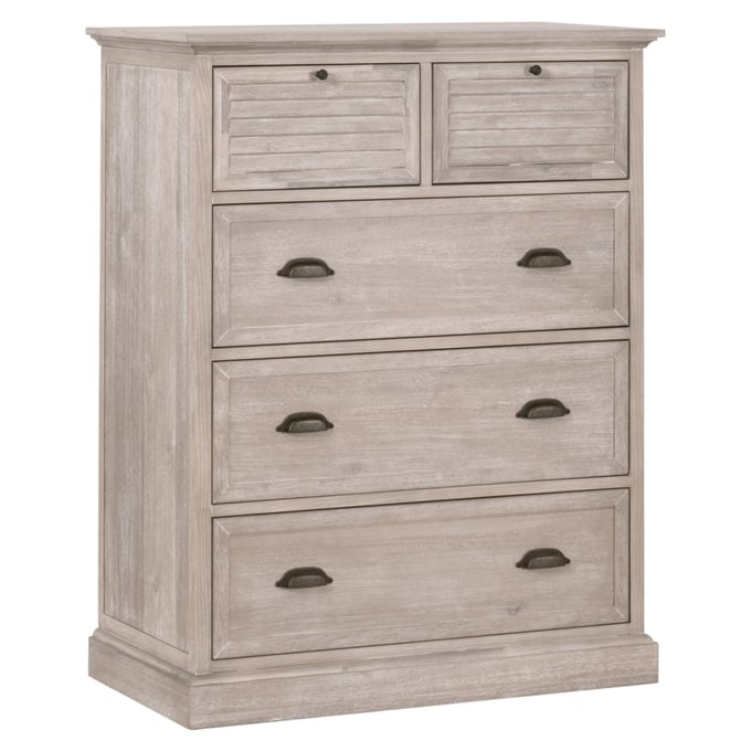 Essentials For Living Eden Natural Gray 5 Drawers Chest EFL-6058-NG