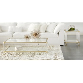 Essentials For Living Nouveau Lucite Clear 3pc Coffee Table Set