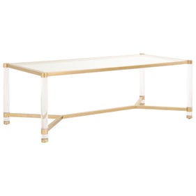 Essentials For Living Nouveau Clear Dining Table