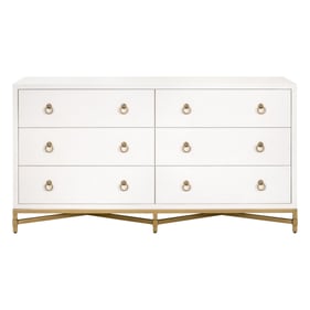 Essentials For Living Strand Pearl Shagreen 6 Drawer Double Dresser