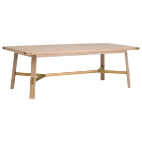 Essentials For Living Klein Honey Oak Gold Dining Table