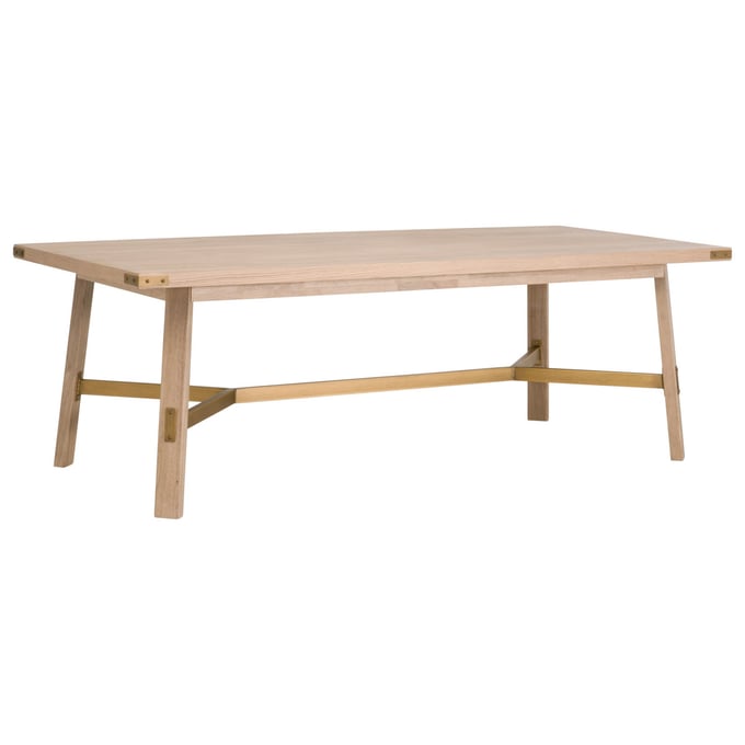 Essentials For Living Klein Honey Oak Gold Dining Table EFL-6125-HON-BGLD