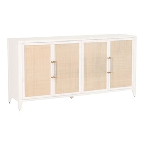 Essentials For Living Holland Matte White Natural Media Sideboard