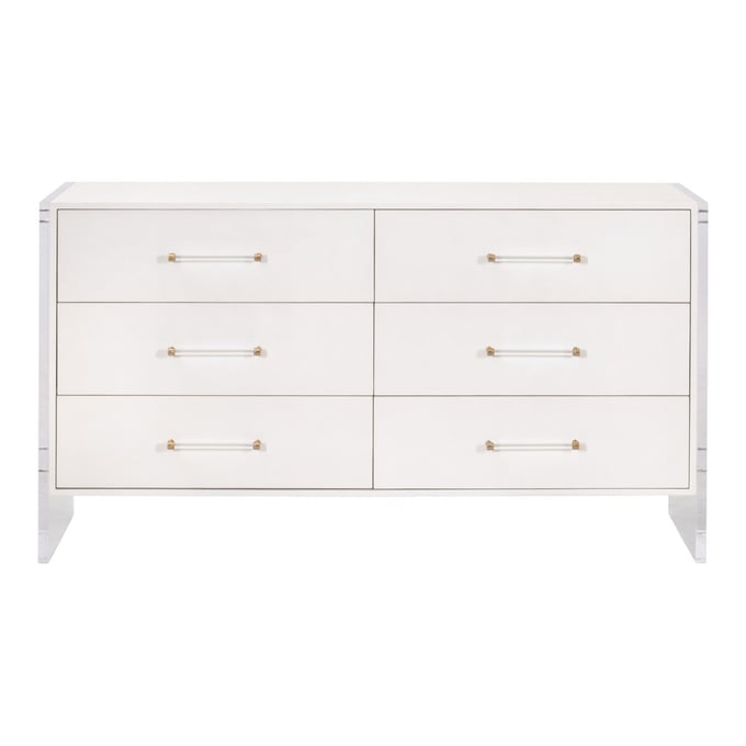 Essentials For Living Sonia Pearl Shagreen Double Dresser EFL-6161-PRL-SHG-BBRS