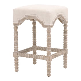 Essentials For Living Rue Bisque French Natural Gray Counter Height Stool