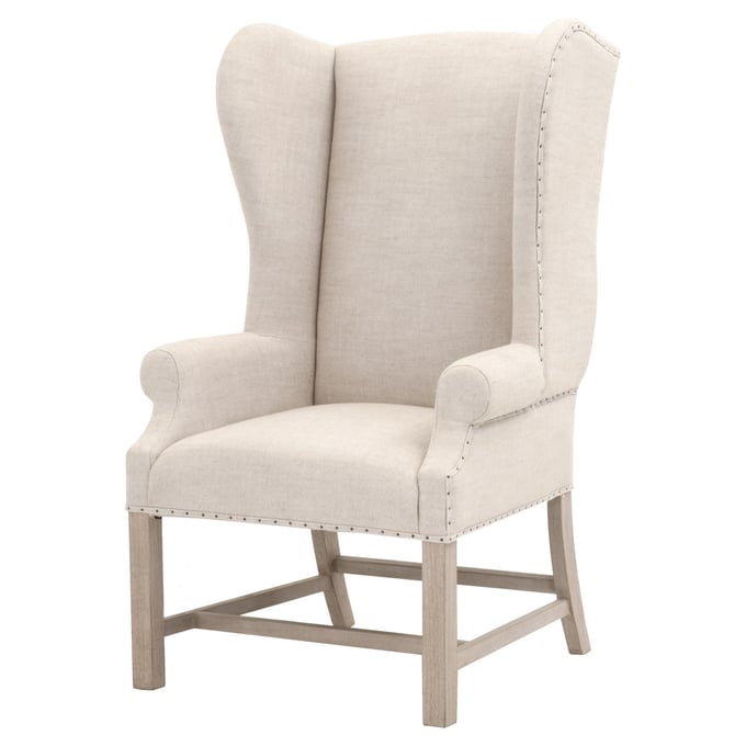 Essentials For Living Chateau Bisque French Natural Gray Arm Chair EFL-6417UP-BIS-BT-NG