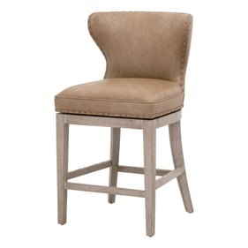 Essentials For Living Milton Natural Gray Ash Swivel Counter Stool