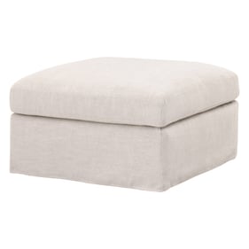 Essentials For Living Lena Modular Bisque Slipcover Ottoman