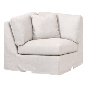 Essentials For Living Lena Modular Bisque Slipcover Corner Chair