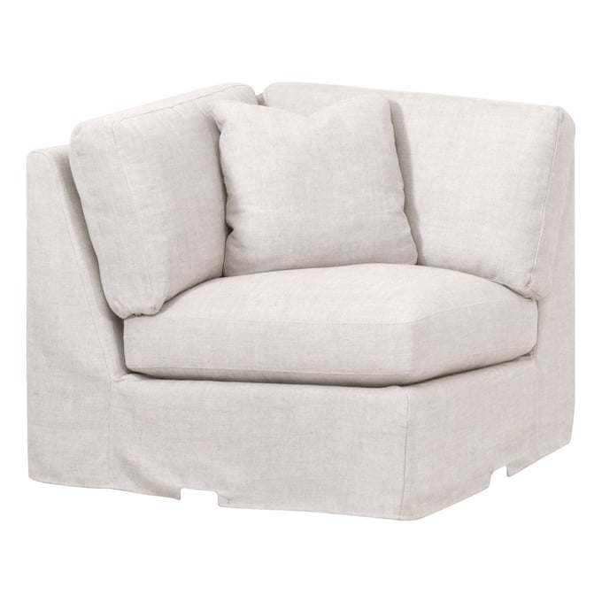 Essentials For Living Lena Modular Bisque Slipcover Corner Chair EFL-6603-CRN-BISQ