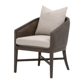 Essentials For Living McGuire Matte Brown Oak Arm Chair