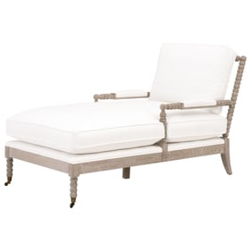 Essentials For Living Rouleau Natural Gray Pearl Chaise Lounge