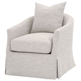 Essentials For Living Faye Mineral Birch Slipcover Swivel Club Chair