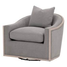 Essentials For Living Paxton Natural Gray Slate Swivel Club Chair