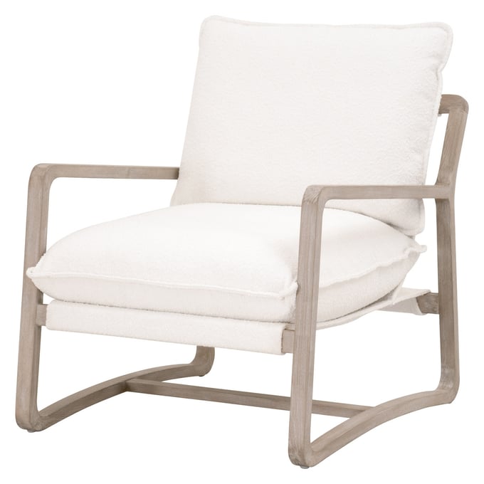 Essentials For Living Hamlin Natural Gray Club Chair EFL-6657-BOU-SNO-NG