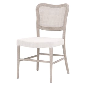 2 Essentials For Living Cela Bisque Natural Gray Dining Chairs