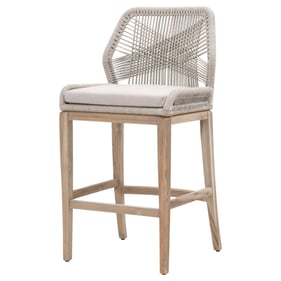 Essentials For Living Loom Taupe White Pumice Gray Outdoor Bar Stool