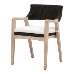 Essentials For Living Lucia Black White Gray Arm Chair