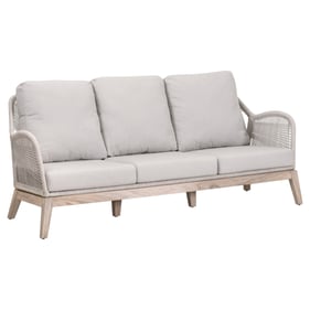 Essentials For Living Loom Gray Taupe White Outdoor Sofa