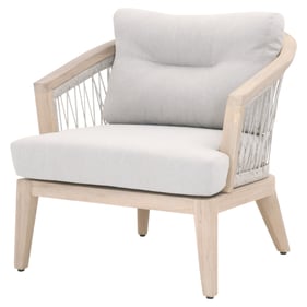 Essentials For Living Web Taupe White Pumice Gray Outdoor Club Chair