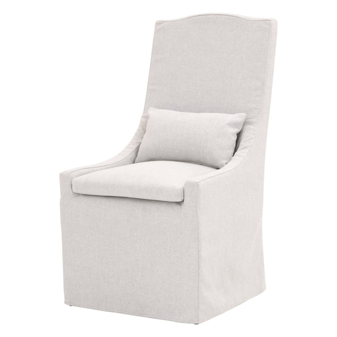 Essentials For Living Adele Blanca Gray Outdoor Slipcover Dining Chair EFL-6834-BLA