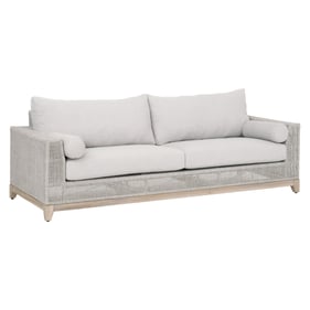 Essentials For Living Tropez Taupe White Pumice Gray Outdoor Sofa