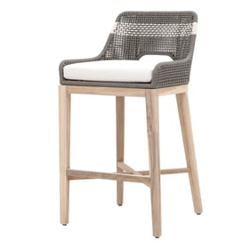 Essentials For Living Tapestry Dove White Speckle Gray Outdoor Bar Stool