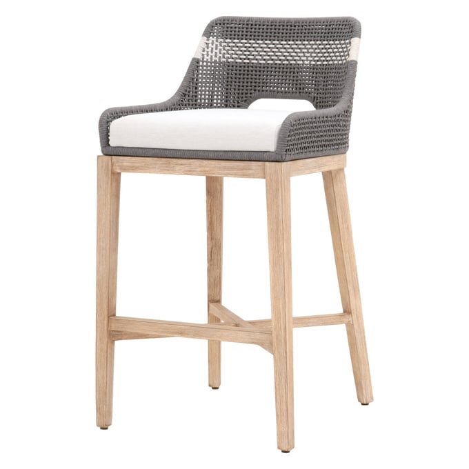 Essentials For Living Tapestry Dove White Speckle Natural Gray Bar Stool EFL-6850BS-DOV-WHT-NG