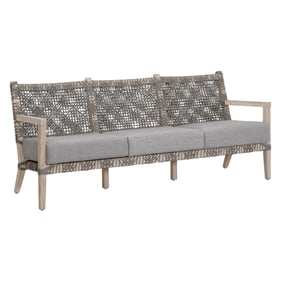 Essentials For Living Costa Gray Teak Outdoor 77 Inch Sofa