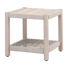 Essentials For Living Wrap Gray Taupe White Outdoor End Table