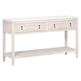 Essentials For Living Emerie White 2 Drawers Entry Console