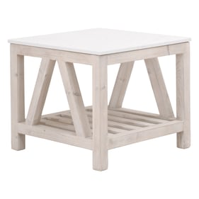 Essentials For Living Spruce White End Table