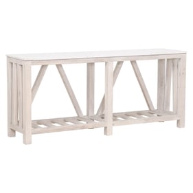 Essentials For Living Spruce White Console Table