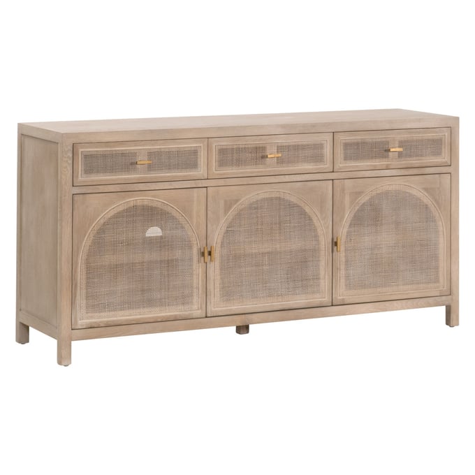 Essentials For Living Cane Smoke Gray Oak Media Sideboard EFL-8087-SGRY-OAK-CN