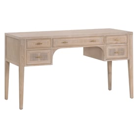 Essentials For Living Cane Smoke Gray Oak Desk