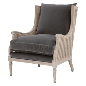 Essentials For Living Churchill Dark Dove Natural Gray Club Chair