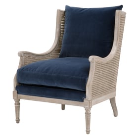 Essentials For Living Churchill Denim Natural Gray Club Chair