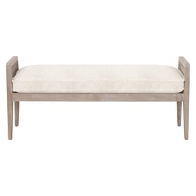 Essentials For Living Leone Natural Gray Linen Bench