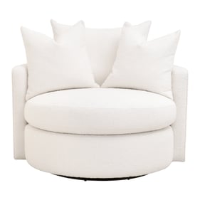 Essentials For Living Lourne Petite Boucle Snow Swivel Sofa Chair