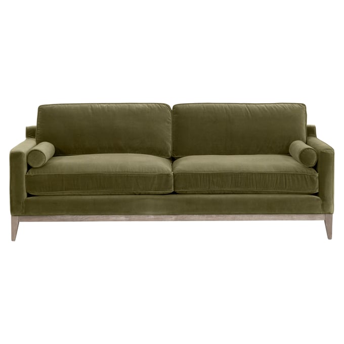 Essentials For Living Parker Olive Natural Gray Sofa EFL-6602-3-OLV-NG