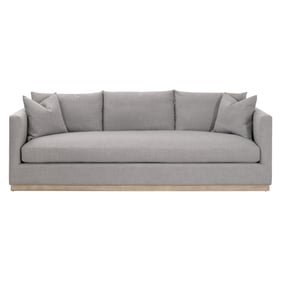 Essentials For Living Siena Paulston Natural Gray 96 Inch Plinth Base Sofa