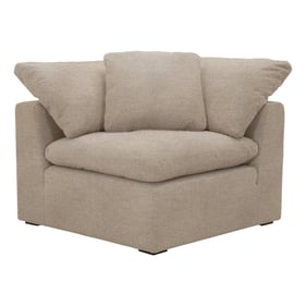 Essentials For Living Sky Espresso Latte Fabric Modular Corner Chair