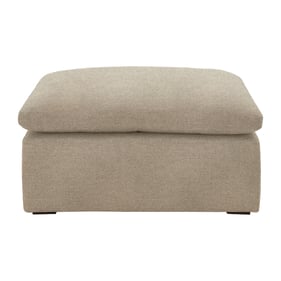 Essentials For Living Sky Espresso Latte Fabric Modular Ottoman