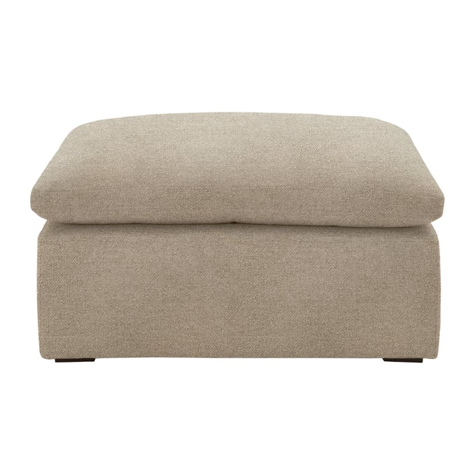 Essentials For Living Sky Espresso Latte Fabric Modular Ottoman EFL-6610-0-LATMB