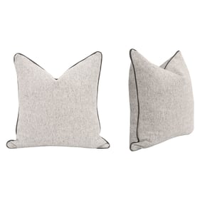 2 Essentials For Living The Not So Basic Natural Dark Dove 22 Inch Pillows