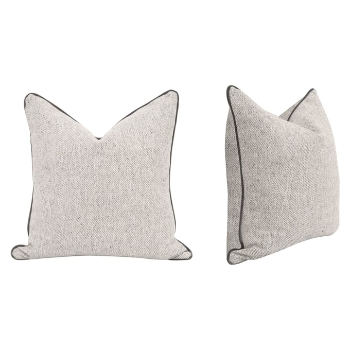 2 Essentials For Living The Not So Basic Natural Dark Dove 22 Inch Pillows EFL-7202-22-HNAT-DDOV