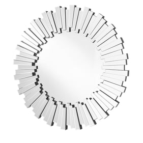 Elegant Decor Sparkle 39.5 Inch Clear Round Mirror